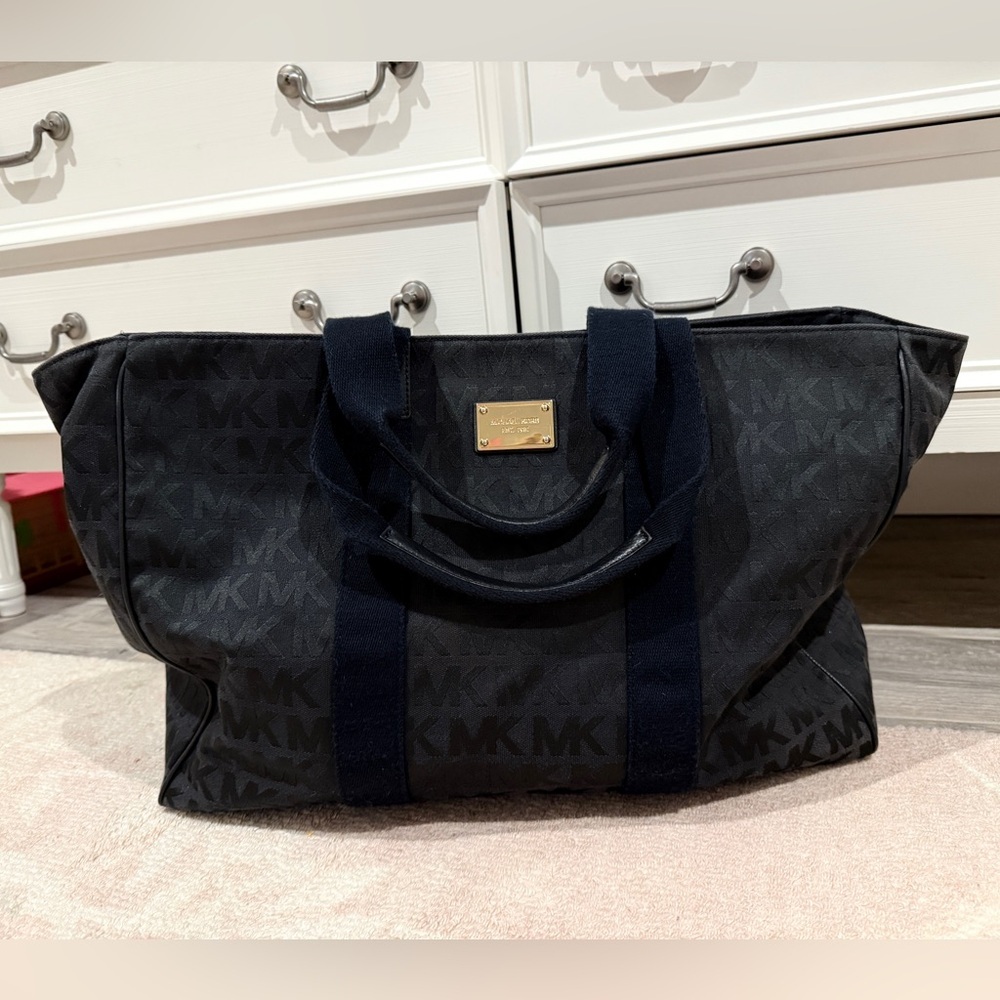 Michael Kors Monogram Duffel Bag – 17x14, Excellent Condition